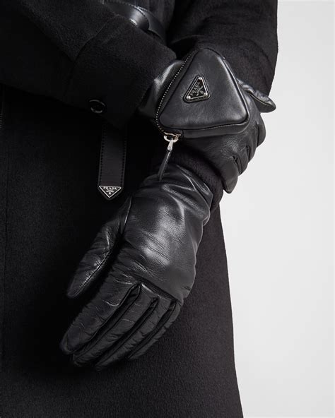 Prada nappa leather gloves